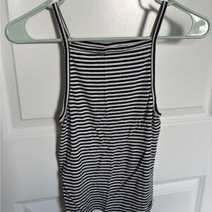 Universal Thread Black and White Striped Tank Top